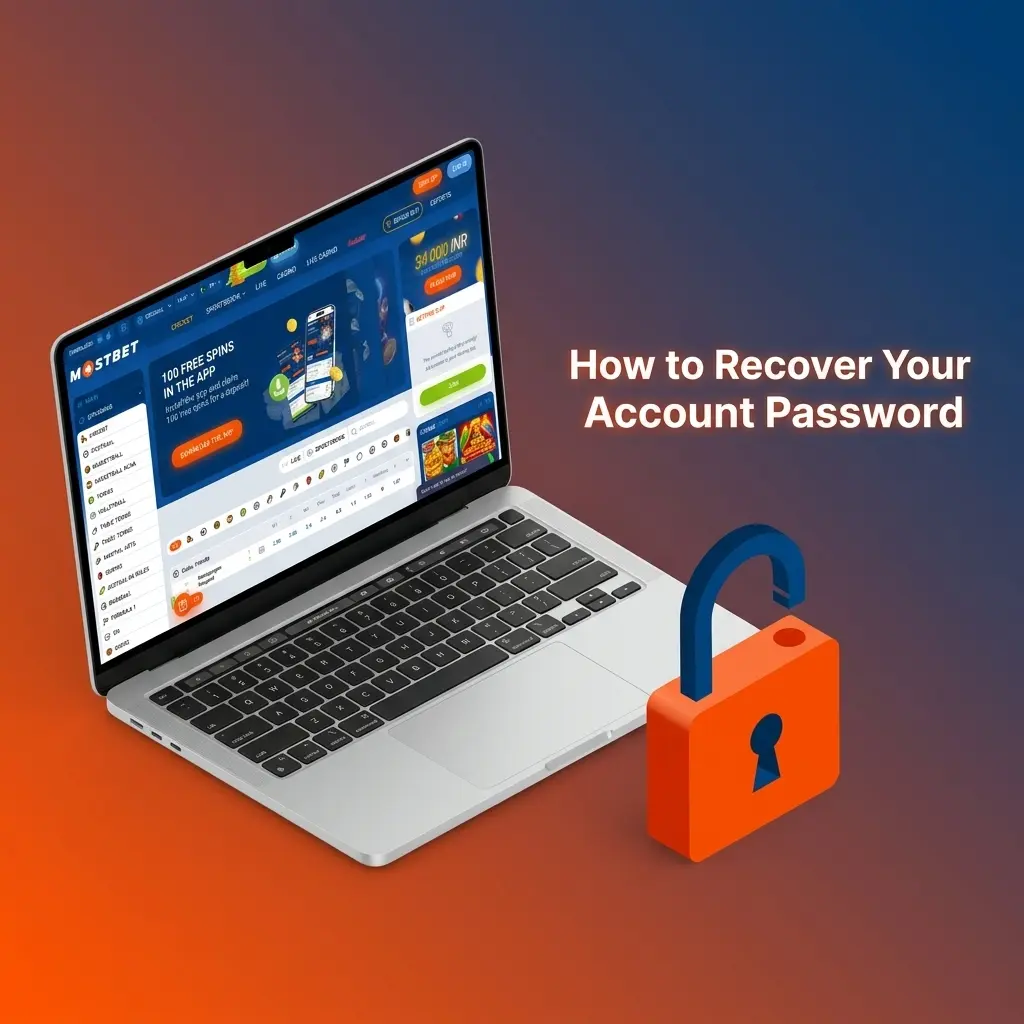Step-by-step account password recovery process showing forgot password link, email or SMS reset options on a login page